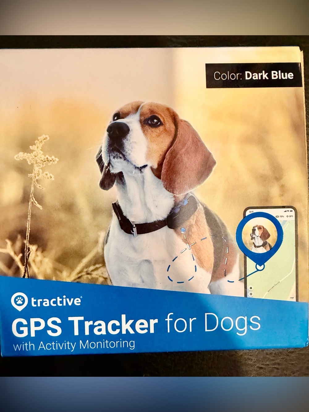 🆕 Tractive GPS Tracker for Dogs with Activity Monitoring. Blue